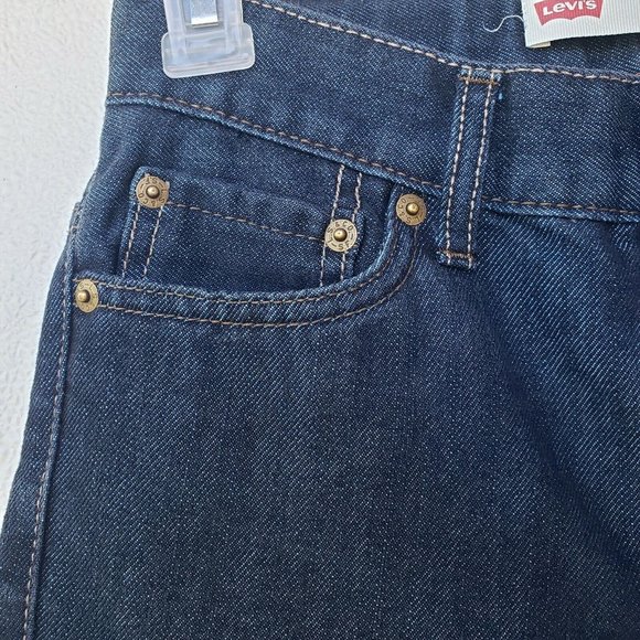 Levis 511 Slim Straight Leg Jeans Dark Wash Crop - Picture 2 of 8